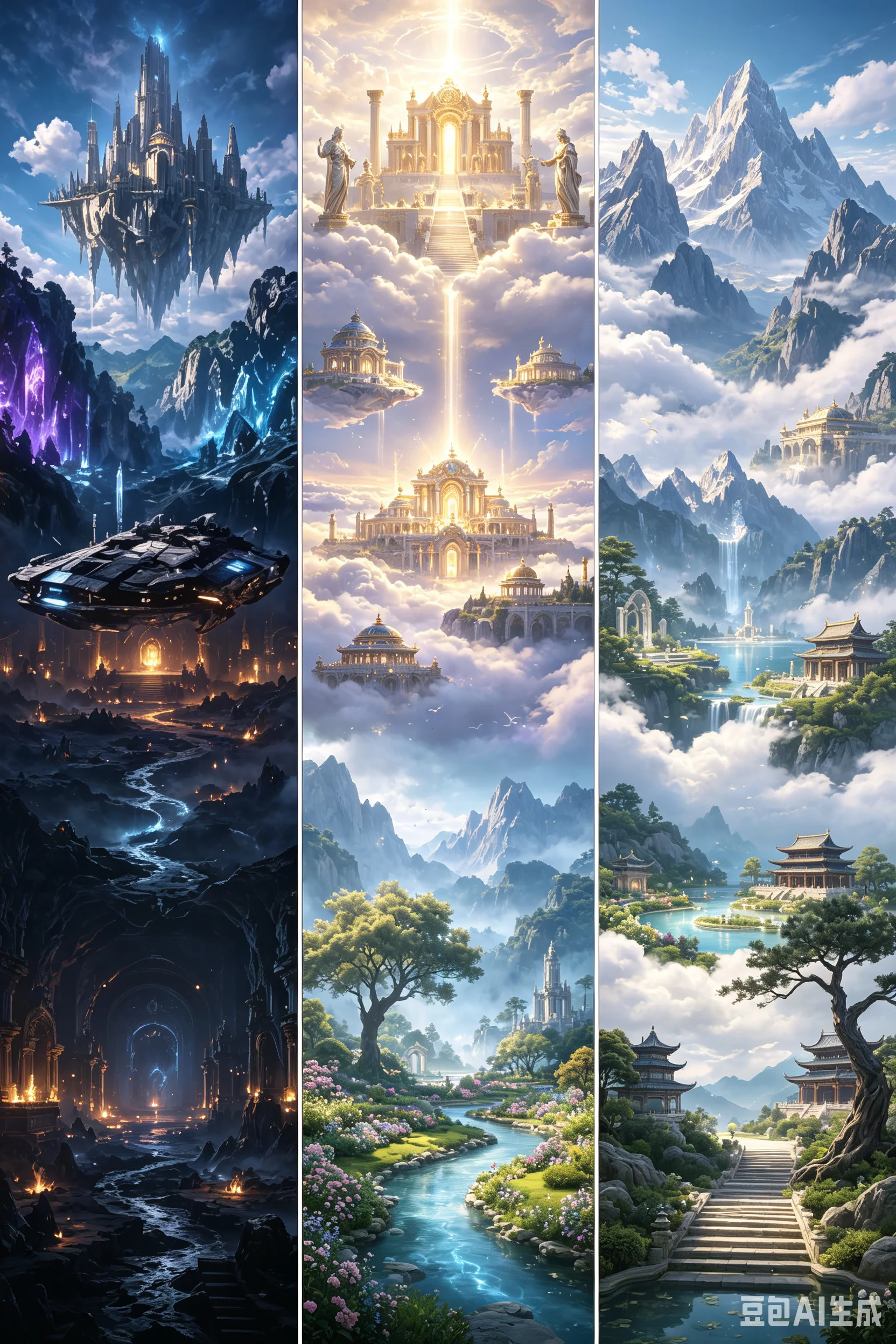 神话圣地（奥林匹斯/天宫/冥界/伊甸园/昆仑）